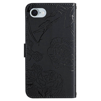 HT03 For iPhone 17e / 16e Leather Case Imprinted Phone Cover with Strap