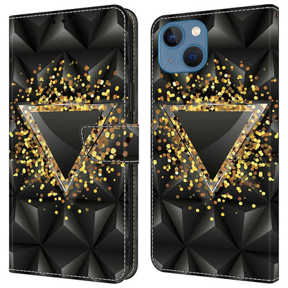 For iPhone 15 Shockproof Case Leather Flip Folio Phone Cover with Wallet