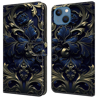 For iPhone 15 Shockproof Case Leather Flip Folio Phone Cover with Wallet