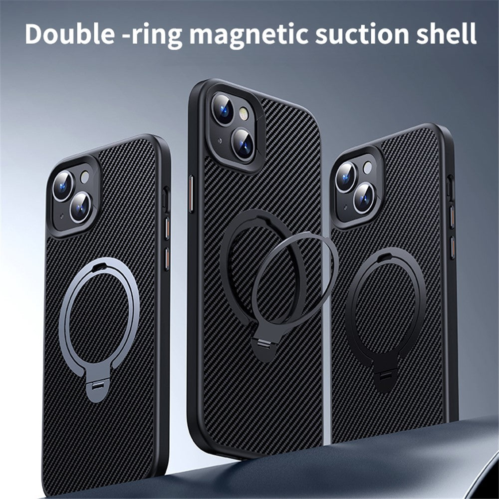 Phone Cases for iPhone 15 Plus Compatible with MagSafe Kickstand PC+TPU Phone Cover