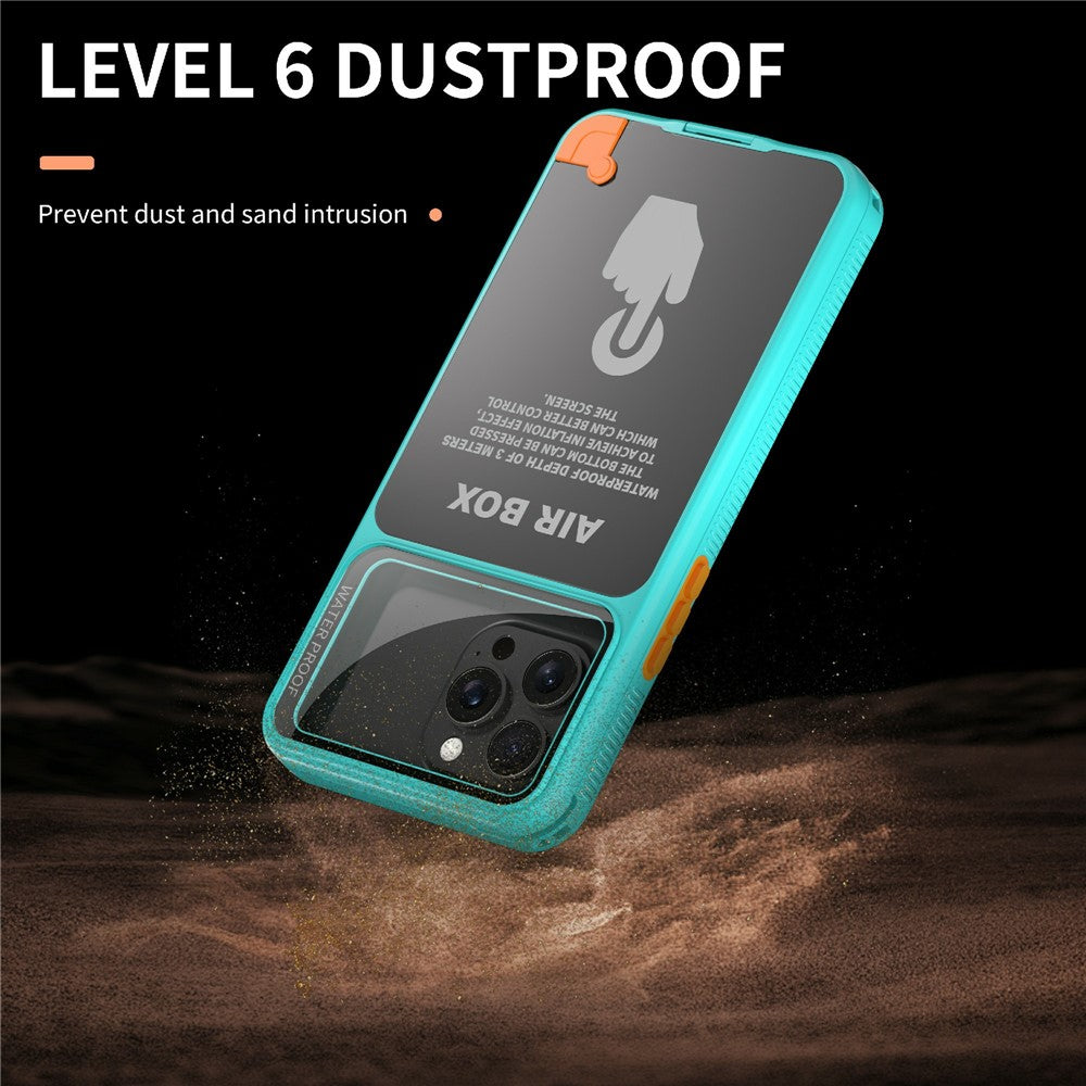 SHELLBOX Air Box Series For iPhone 15 Pro Max Waterproof Cover PC+TPU+PET Protective Phone Case