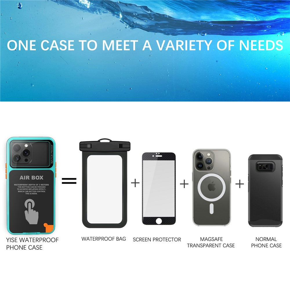 SHELLBOX Air Box Series For iPhone 15 Pro Max Waterproof Cover PC+TPU+PET Protective Phone Case