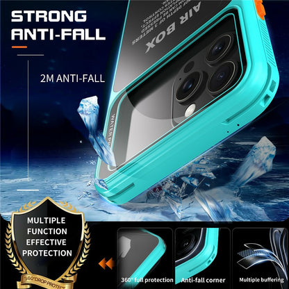 SHELLBOX Air Box Series For iPhone 15 Pro Max Waterproof Cover PC+TPU+PET Protective Phone Case