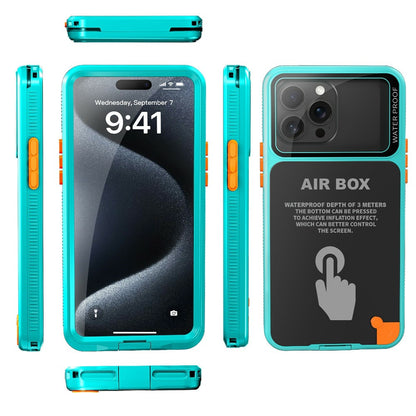 SHELLBOX Air Box Series For iPhone 15 Pro Max Waterproof Cover PC+TPU+PET Protective Phone Case
