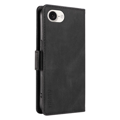 YIKATU YK-005 For iPhone 17e / 16e Case Skin-Touch Leather Stand Card Slots Phone Cover