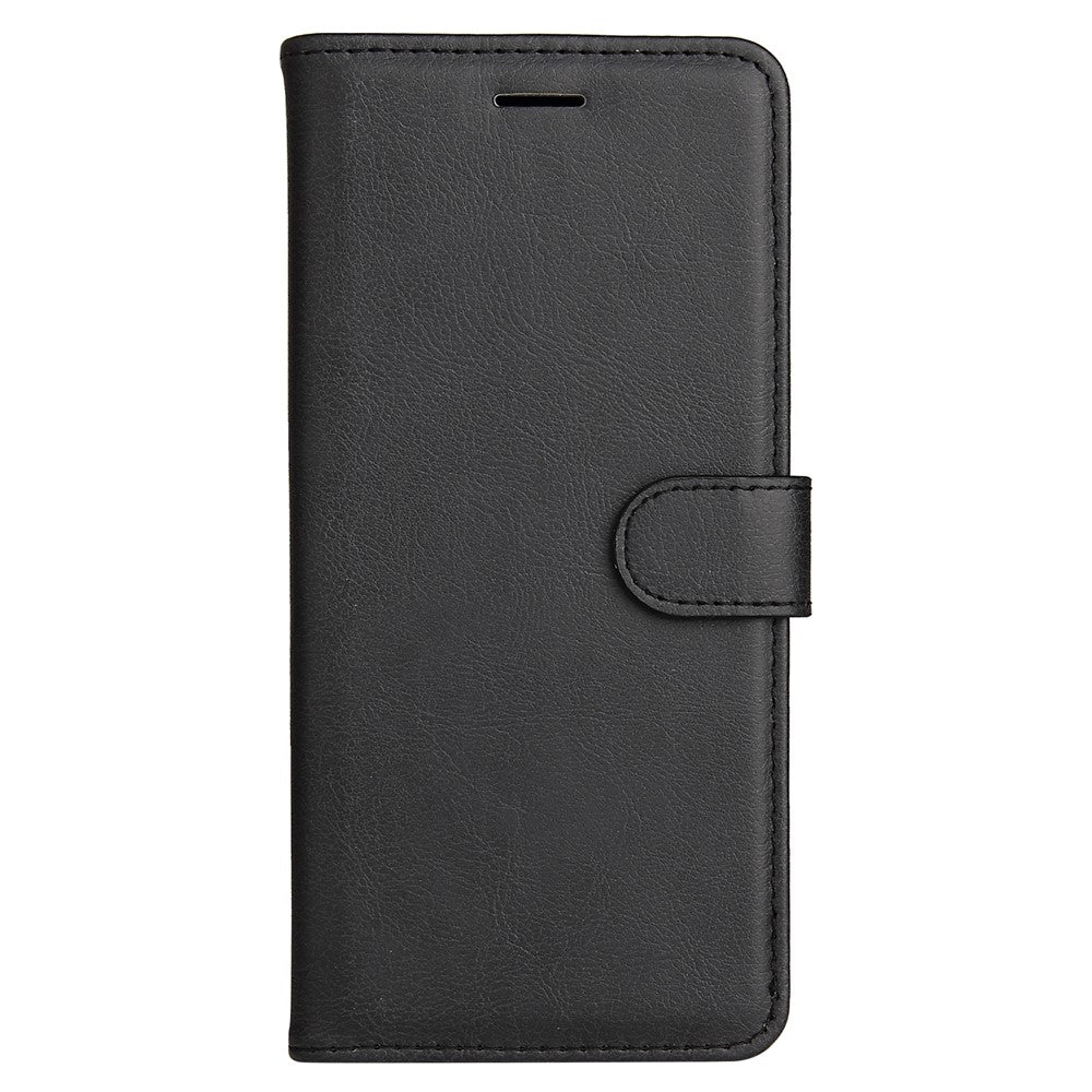 For iPhone 17e / 16e Case Solid Color Leather Mobile Cover Wallet Stand with Strap