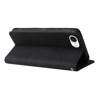 For iPhone 17e / 16e Leather Case Wallet Stand Color Splicing Phone Cover