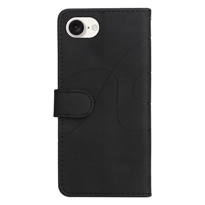 For iPhone 17e / 16e Leather Case Wallet Stand Color Splicing Phone Cover