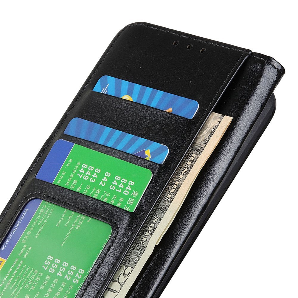 For iPhone 16 Case Crazy Horse Texture PU Leather Wallet Phone Cover