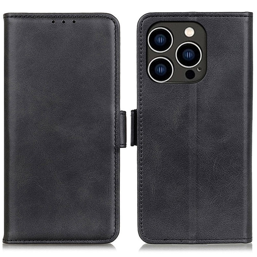 For iPhone 16 Pro Case Magnetic Clasp Leather Wallet Flip Phone Cover