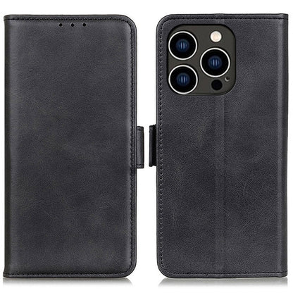 For iPhone 16 Pro Case Magnetic Clasp Leather Wallet Flip Phone Cover