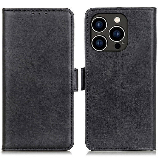 For iPhone 16 Pro Case Magnetic Clasp Leather Wallet Flip Phone Cover