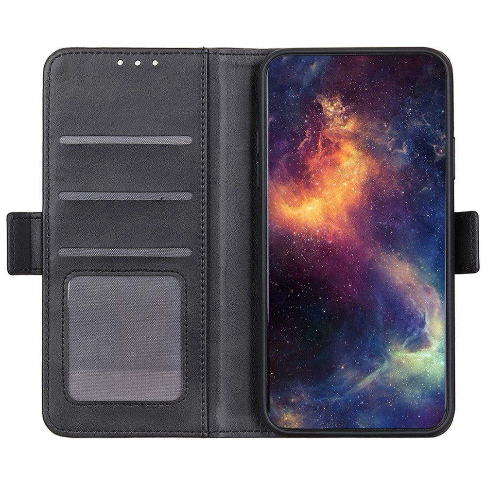 For iPhone 16 Pro Case Magnetic Clasp Leather Wallet Flip Phone Cover