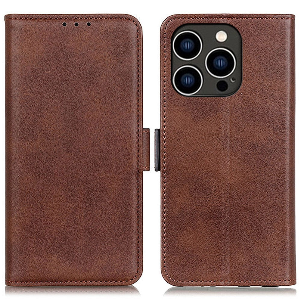 For iPhone 16 Pro Case Magnetic Clasp Leather Wallet Flip Phone Cover
