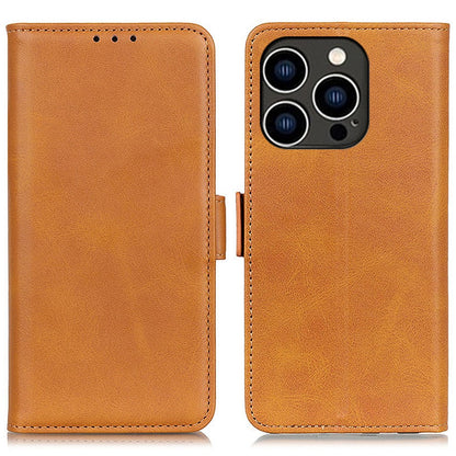 For iPhone 16 Pro Case Magnetic Clasp Leather Wallet Flip Phone Cover