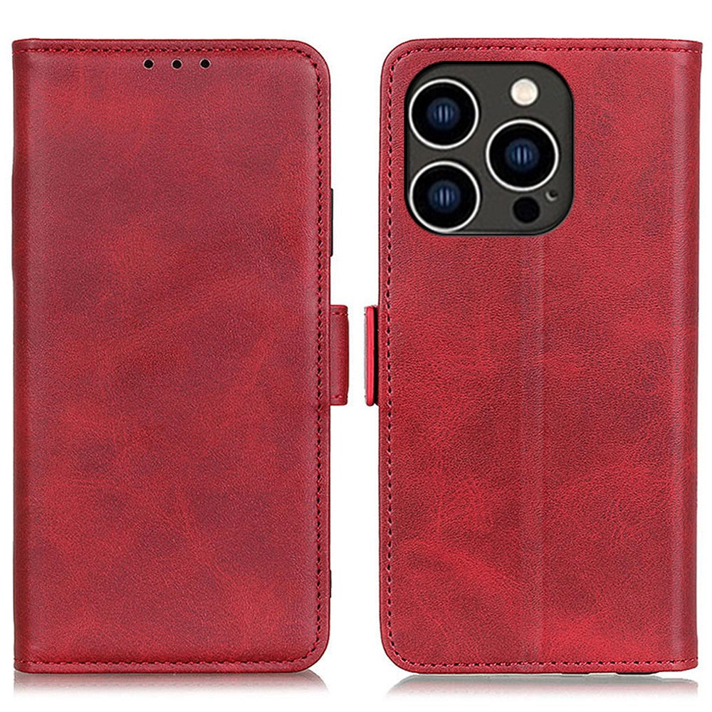 For iPhone 16 Pro Case Magnetic Clasp Leather Wallet Flip Phone Cover