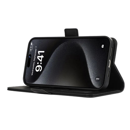 ABEEL For iPhone 16 Stand Case RFID Blocking Leather Wallet Phone Cover