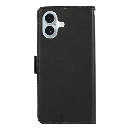 ABEEL For iPhone 16 Stand Case RFID Blocking Leather Wallet Phone Cover