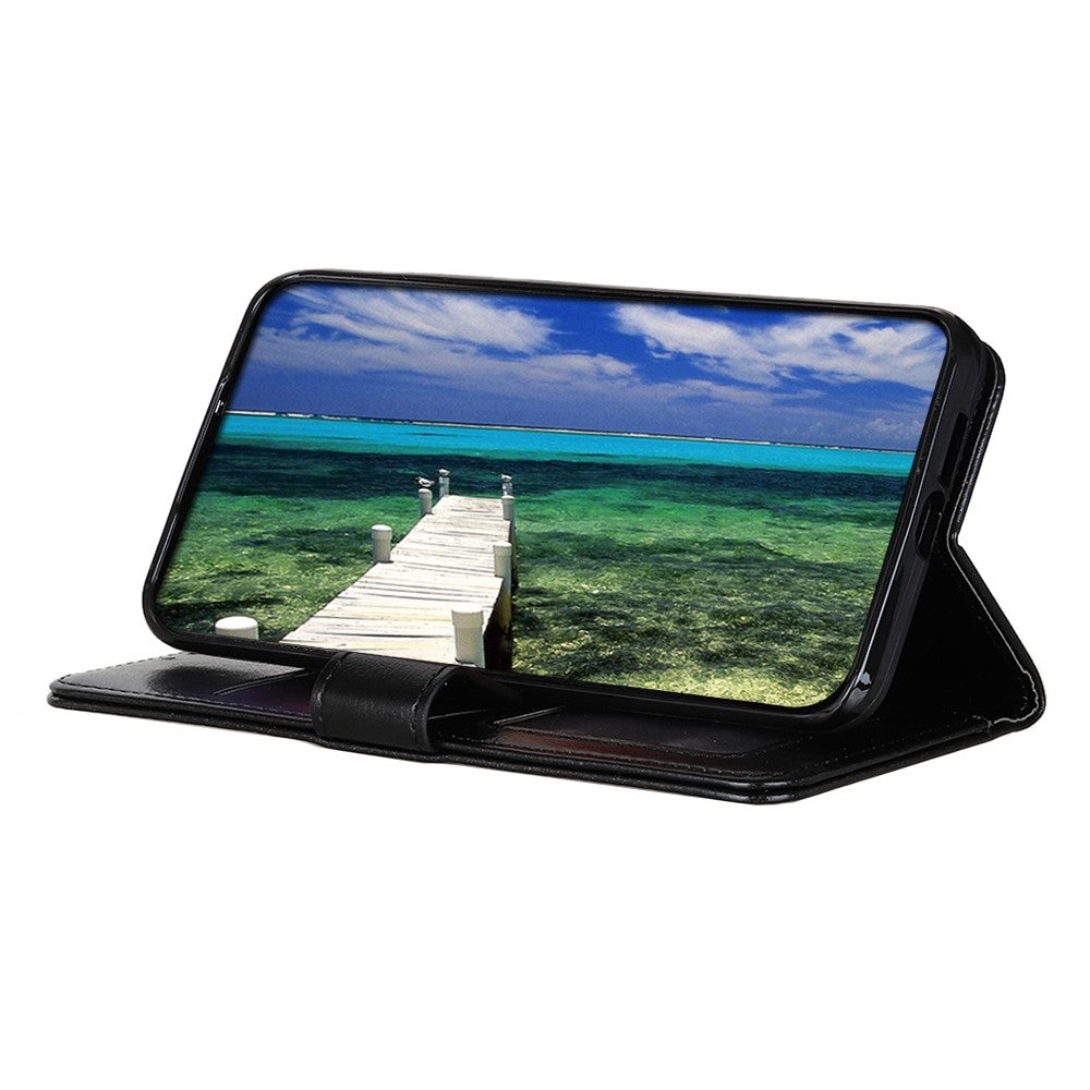 For iPhone 16 Pro Max Wallet Case Crazy Horse Texture Leather Phone Cover