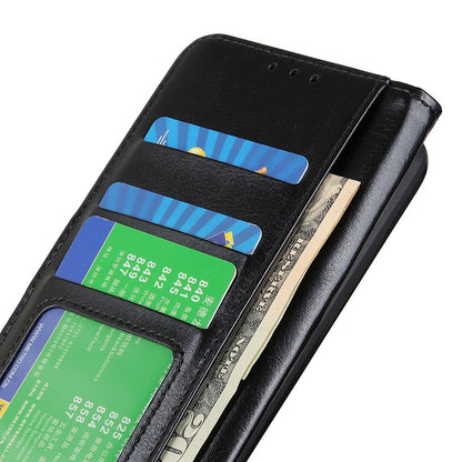 For iPhone 16 Pro Max Wallet Case Crazy Horse Texture Leather Phone Cover