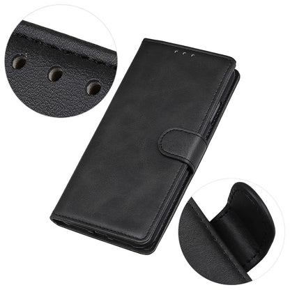 For iPhone 16 Wallet Case Cowhide Texture Anti-Scratch Leather Phone Cover