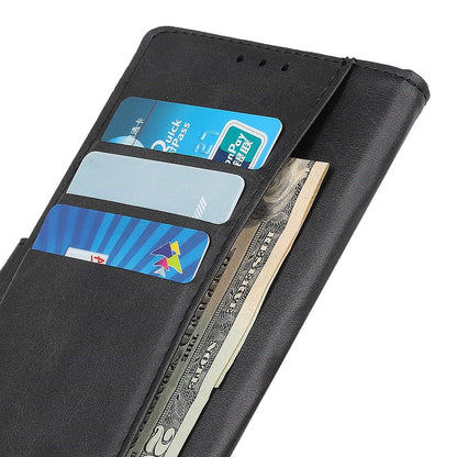 For iPhone 16 Wallet Case Cowhide Texture Anti-Scratch Leather Phone Cover