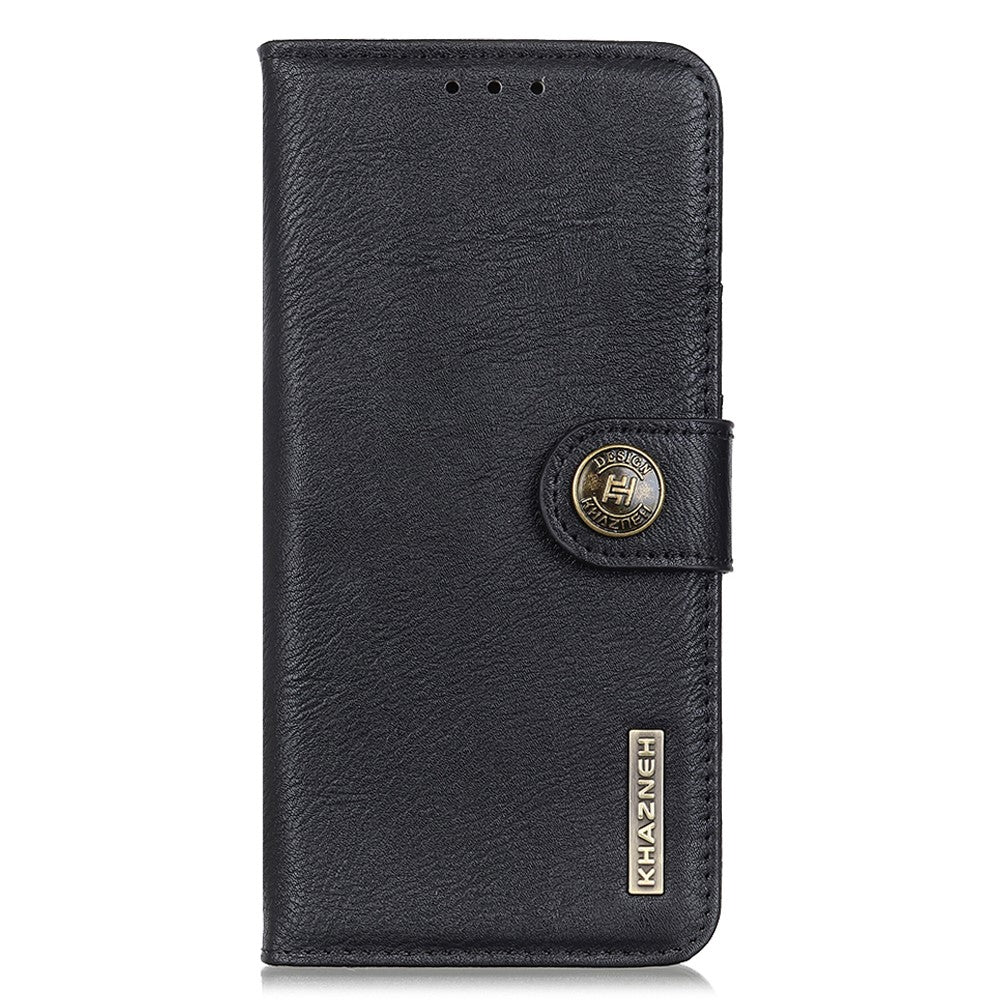 KHAZNEH For iPhone 16 Case Cowhide Texture Leather Phone Cover