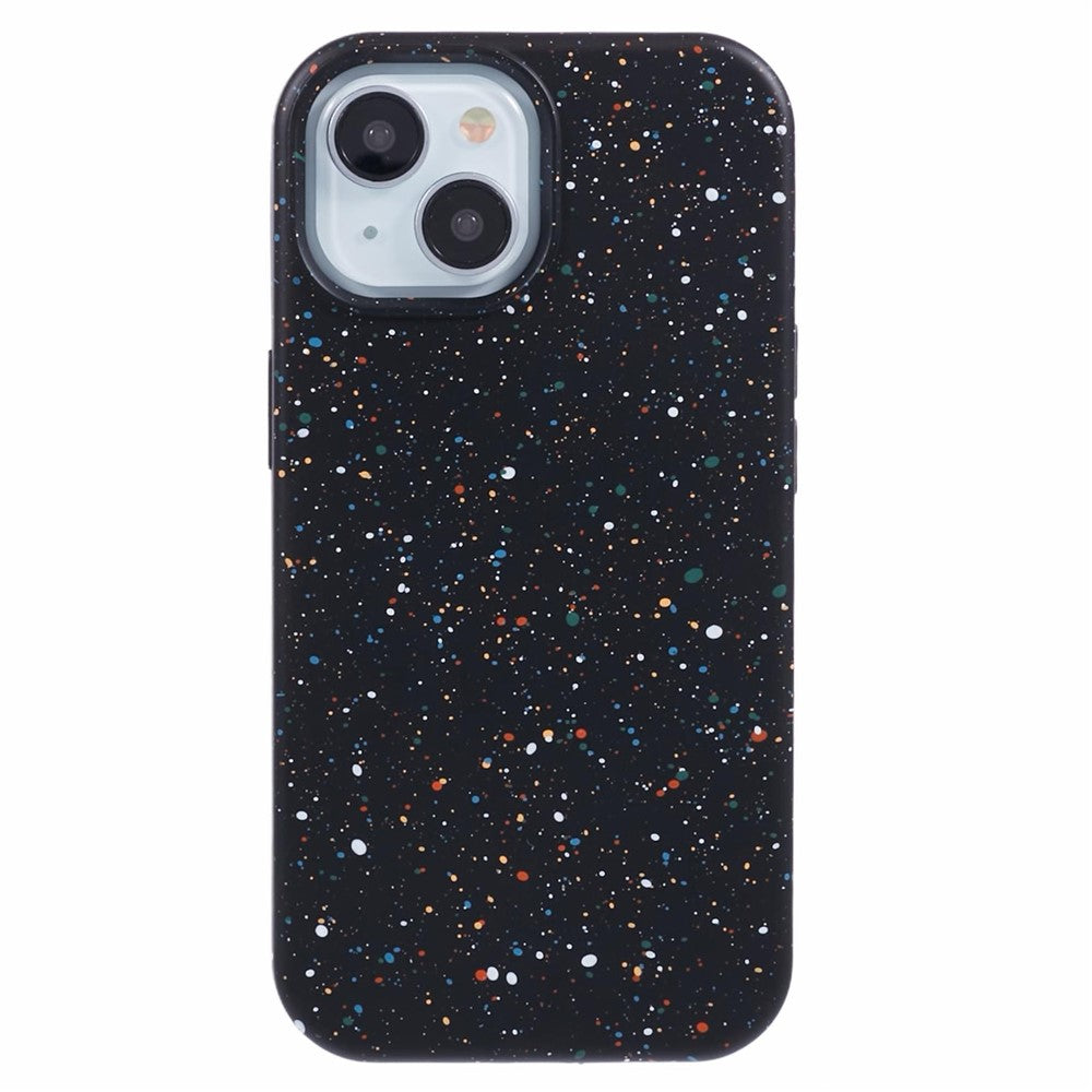 For iPhone 14 Plus Magnetic Case Matte Shockproof PC Colorful Spots Phone Cover
