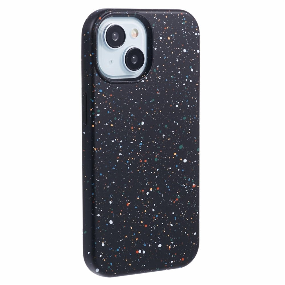 For iPhone 14 Plus Magnetic Case Matte Shockproof PC Colorful Spots Phone Cover
