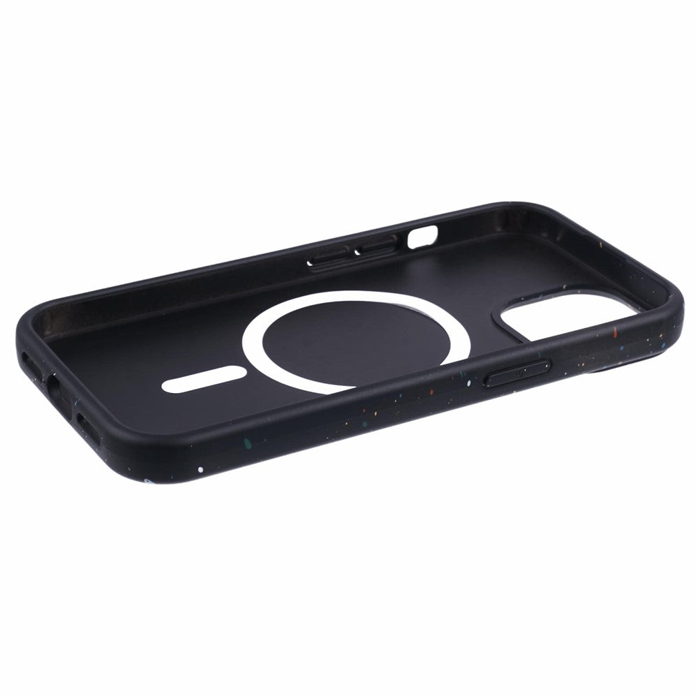 For iPhone 14 Plus Magnetic Case Matte Shockproof PC Colorful Spots Phone Cover