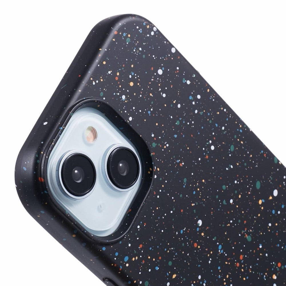 For iPhone 14 Plus Magnetic Case Matte Shockproof PC Colorful Spots Phone Cover