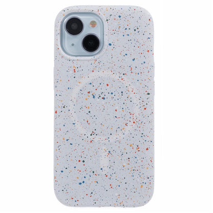 For iPhone 14 Plus Magnetic Case Matte Shockproof PC Colorful Spots Phone Cover