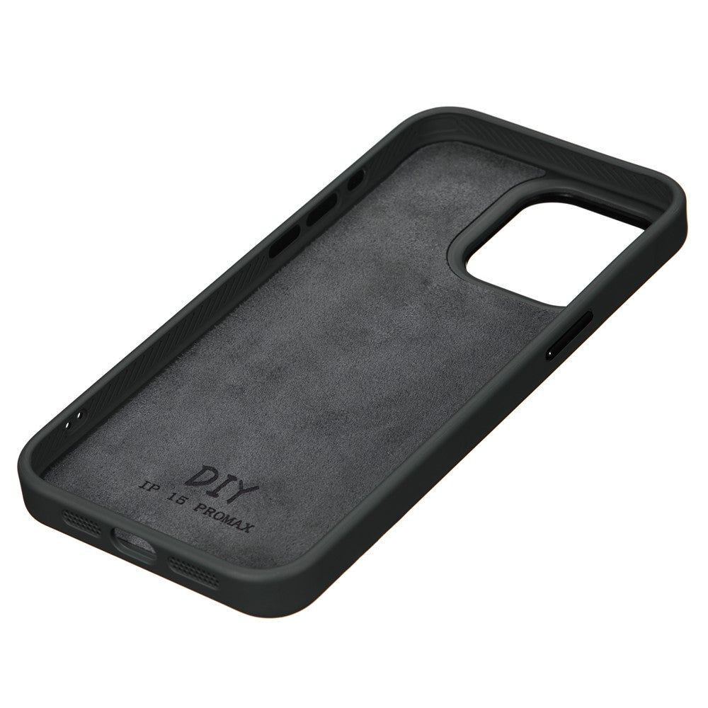 For iPhone 15 Pro Max Phone Case with E Ink Display 4-Color NFC DIY Phone Cover