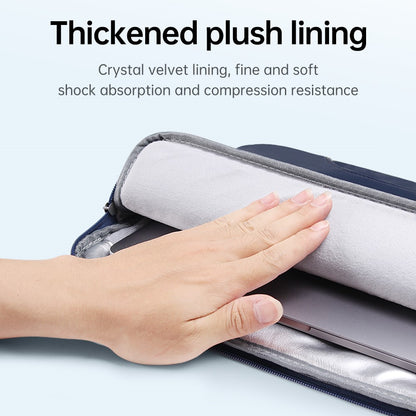PU Leather Laptop Sleeve for 13-14 Inch Notebooks Portable Storage Bag