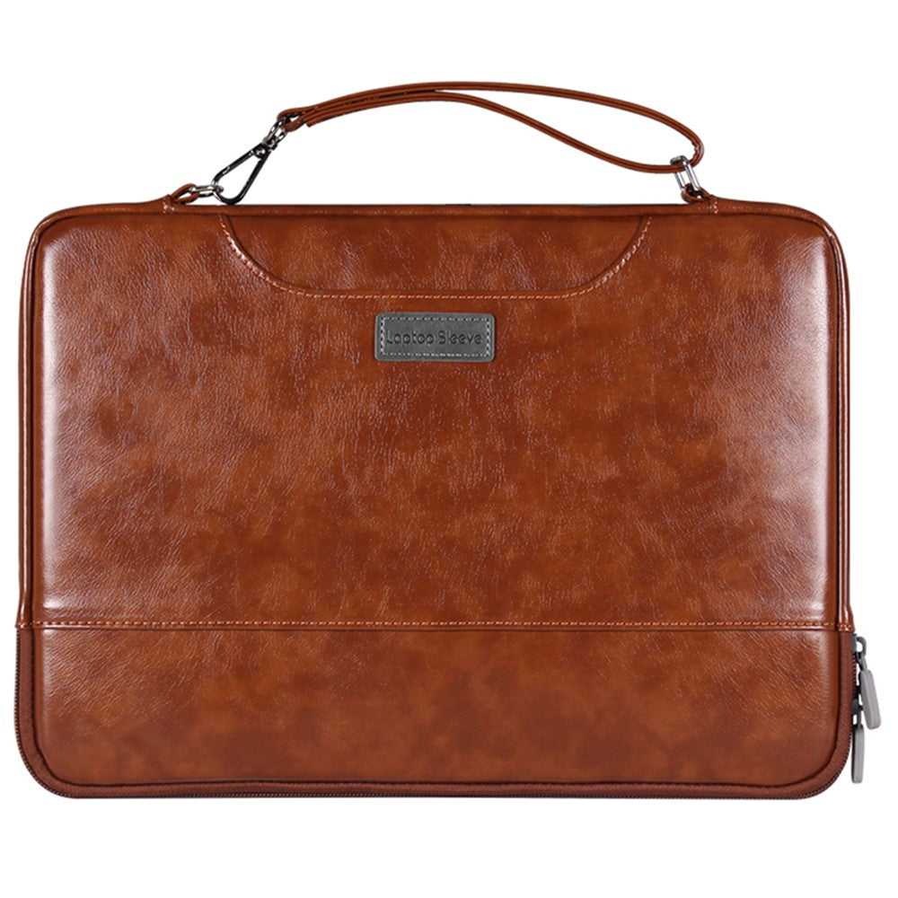 PU Leather Laptop Sleeve for 13-14 Inch Notebooks Portable Storage Bag