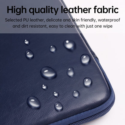 15-15.6 Inch Notebook Computer Carrying Pouch PU Leather Laptop Bag