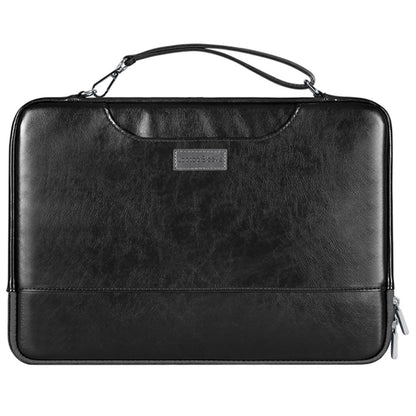 15-15.6 Inch Notebook Computer Carrying Pouch PU Leather Laptop Bag