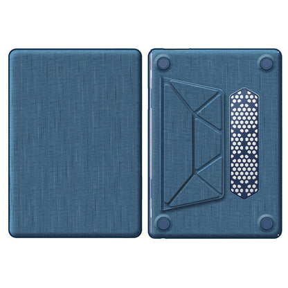For Macbook Air 15 inch (2026) A3448 / (2025) A3241 / (2024) A311 / (2023) A2941 Laptop Case Anti-Slip PC+Cloth Flip Cover