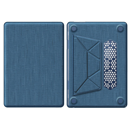 For Macbook Air 15 inch (2026) A3448 / (2025) A3241 / (2024) A311 / (2023) A2941 Laptop Case Anti-Slip PC+Cloth Flip Cover