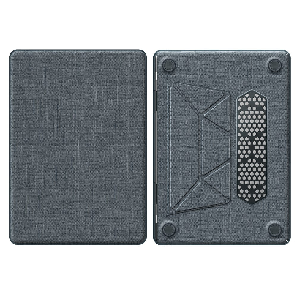 For Macbook Air 15 inch (2026) A3448 / (2025) A3241 / (2024) A311 / (2023) A2941 Laptop Case Anti-Slip PC+Cloth Flip Cover