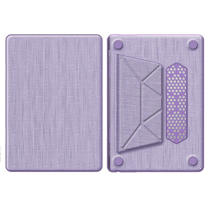For Macbook Air 15 inch (2026) A3448 / (2025) A3241 / (2024) A311 / (2023) A2941 Laptop Case Anti-Slip PC+Cloth Flip Cover