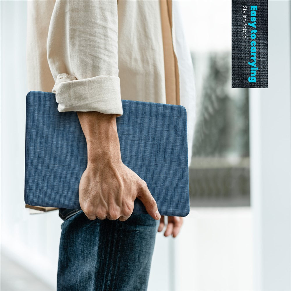 For MacBook Air 13 inch (2020) / (2018) A2337 M1 A2179 A1932 Laptop Case Anti-Slip PC+Cloth Flip Cover