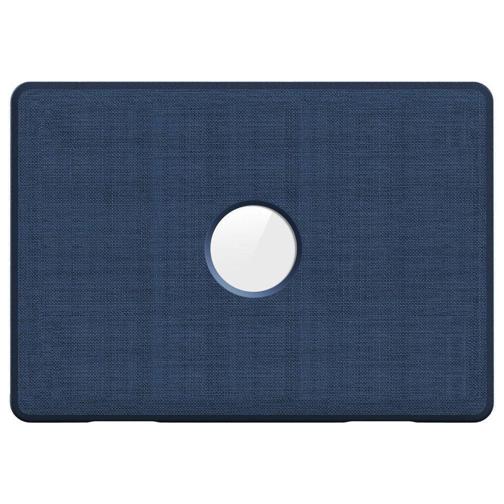 For MacBook Air 13 inch (2020) / (2018) (A2337 M1 A2179 A1932) Laptop Case with Logo View / Kickstand PC TPU Cloth Shockproof Cover