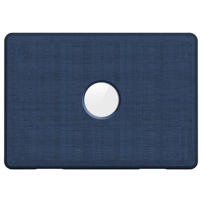 For MacBook Air 13 inch (2020) / (2018) (A2337 M1 A2179 A1932) Laptop Case with Logo View / Kickstand PC TPU Cloth Shockproof Cover