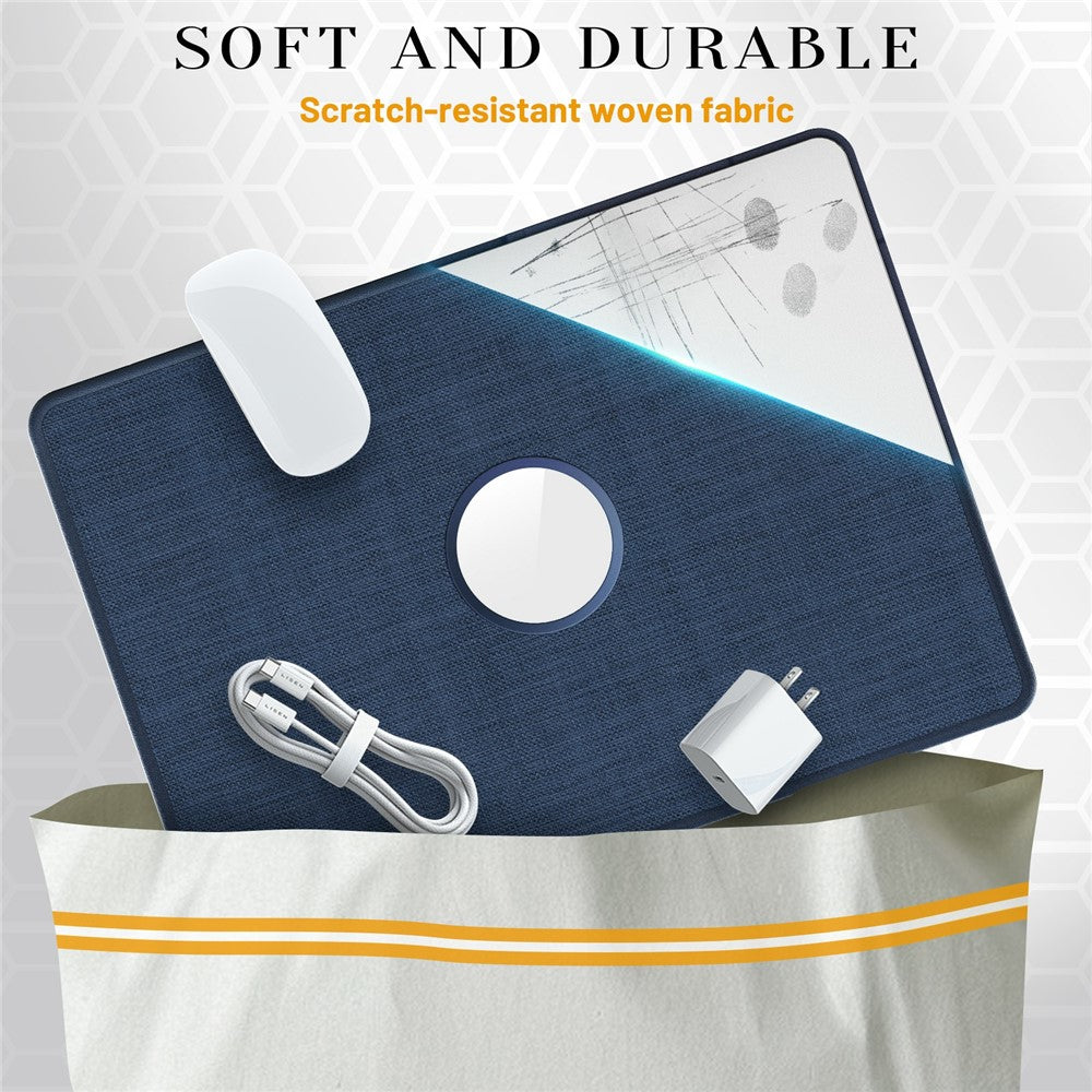 Laptop Case for MacBook Air 13 inch (2026) A3449 / (2025) A3240 / (2024) A3113 / (2022) A2681 PC TPU Cloth Shockproof Cover with Logo View / Kickstand
