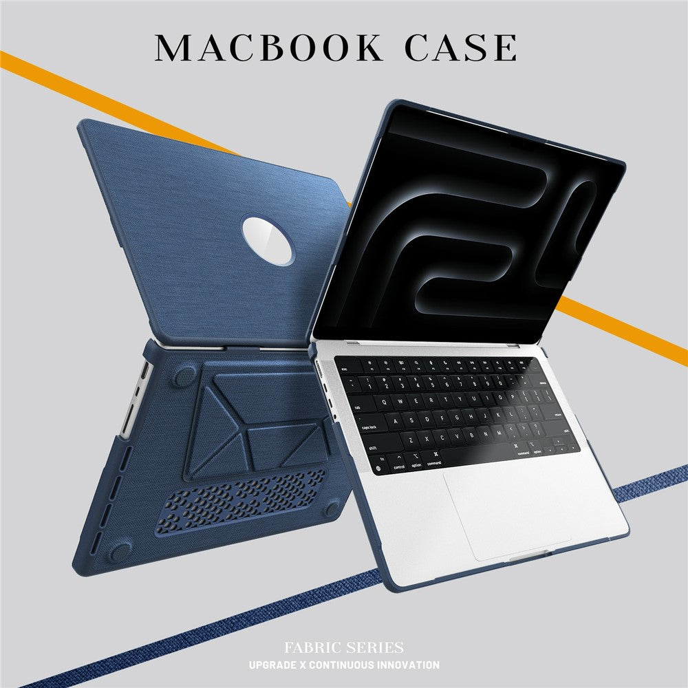 Laptop Case for MacBook Pro 14 inch (2026) A3427 A3426 / (2025) A3434 A3112 A3185 A3401 / (2024) A2918 A2992 / (2023) A2779 / (2022) / (2021) A2442 Kickstand Cover with Logo View