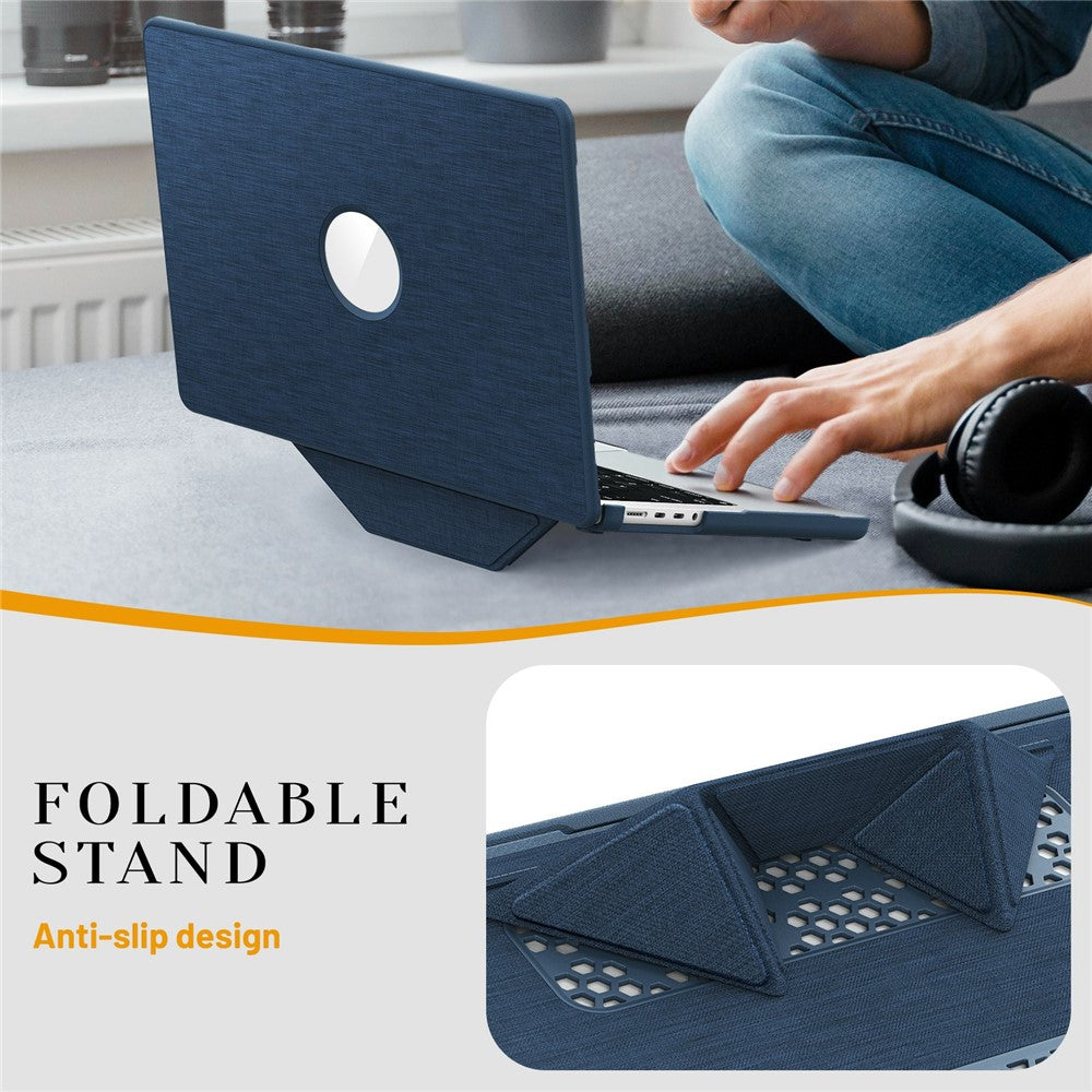 Laptop Case for MacBook Pro 14 inch (2026) A3427 A3426 / (2025) A3434 A3112 A3185 A3401 / (2024) A2918 A2992 / (2023) A2779 / (2022) / (2021) A2442 Kickstand Cover with Logo View