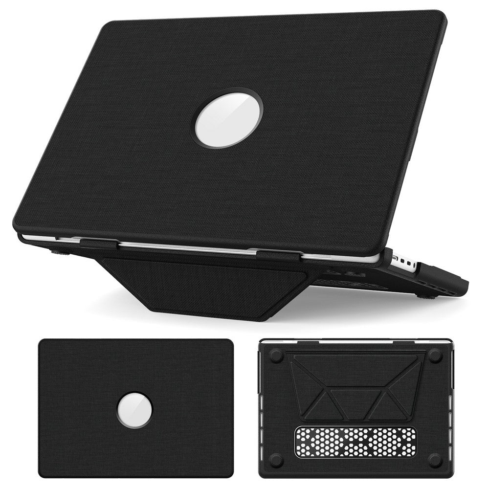 Laptop Case for MacBook Pro 14 inch (2026) A3427 A3426 / (2025) A3434 A3112 A3185 A3401 / (2024) A2918 A2992 / (2023) A2779 / (2022) / (2021) A2442 Kickstand Cover with Logo View