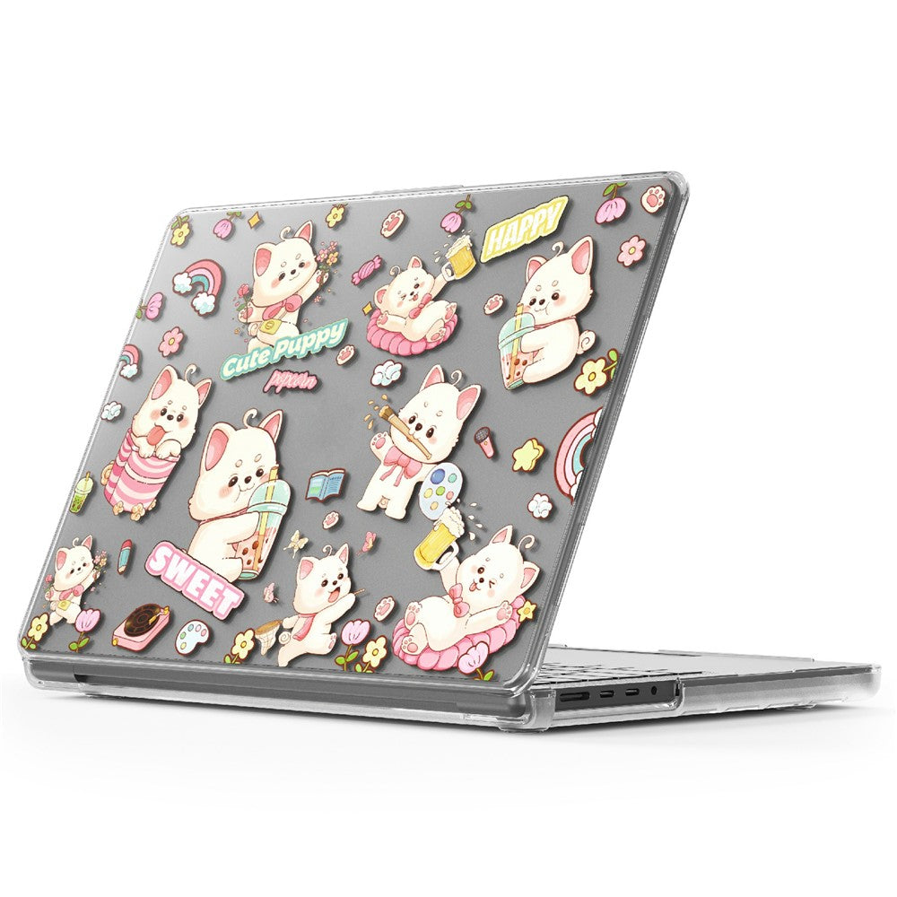 Imprint Pattern PC TPU Laptop Case For MacBook Pro 14 inch (2026) A3427 A3426 / (2025) A3434 A3112 A3185 A3401 / (2024) A2918 A2992 / (2023) A2779 / (2022) / (2021) A2442