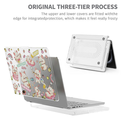 Imprint Pattern PC TPU Laptop Case For MacBook Pro 14 inch (2026) A3427 A3426 / (2025) A3434 A3112 A3185 A3401 / (2024) A2918 A2992 / (2023) A2779 / (2022) / (2021) A2442